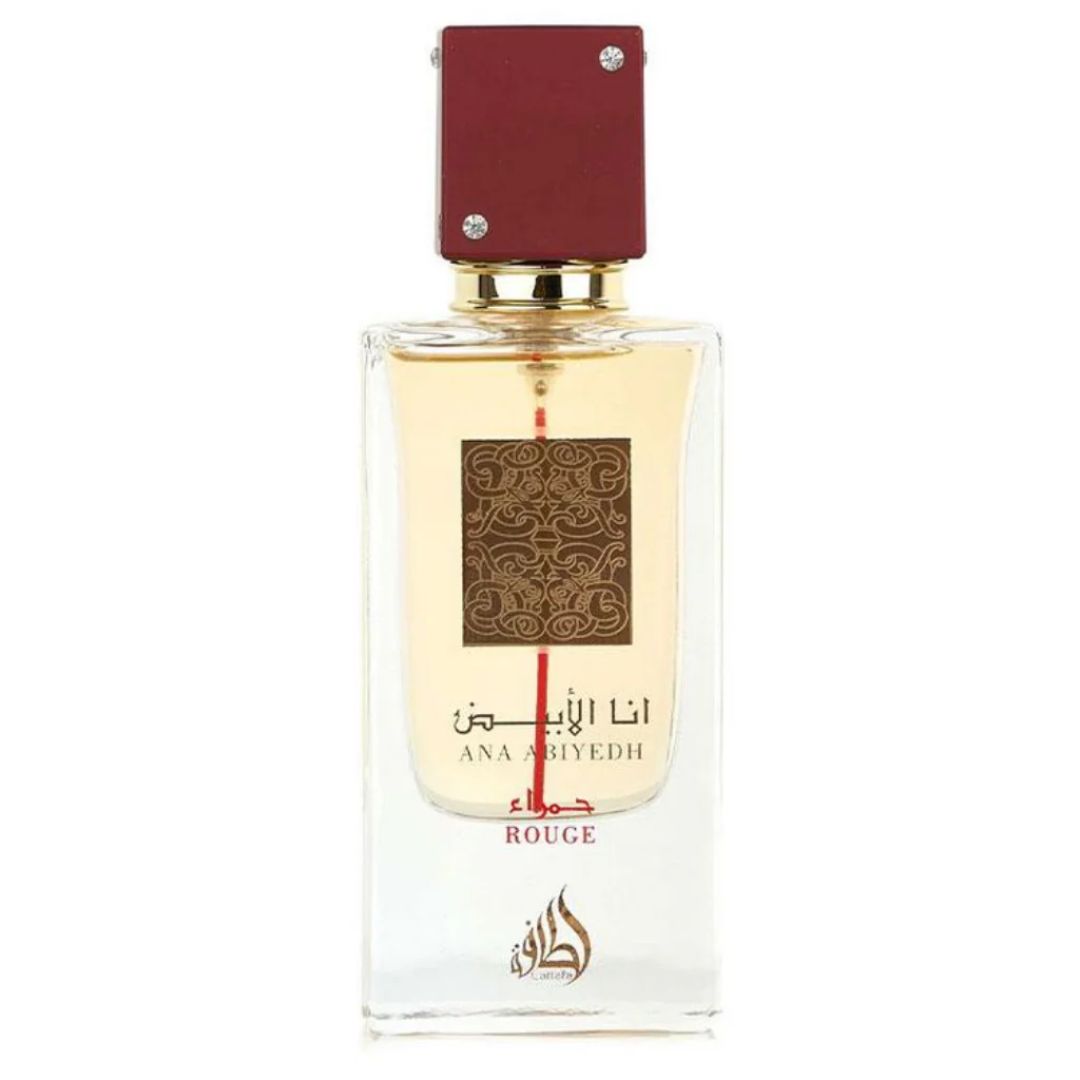 Ana Abiyedh Rouge EDP - 60ML by Lattafa (WITH VELVET POUCH)