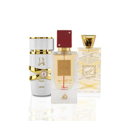 Yara Moi, Musk Mood EDP-100Ml & Ana Abiyedh Rouge EDP - 60ML by Lattafa Perfumes