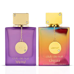 Club De Nuit Maleka & Club De Nuit Untold Eau de Parfum Spray 105ml (3.6 oz) by Armaf | A Duo of Daring Elegance, From Playful to Powerful (Bundle)