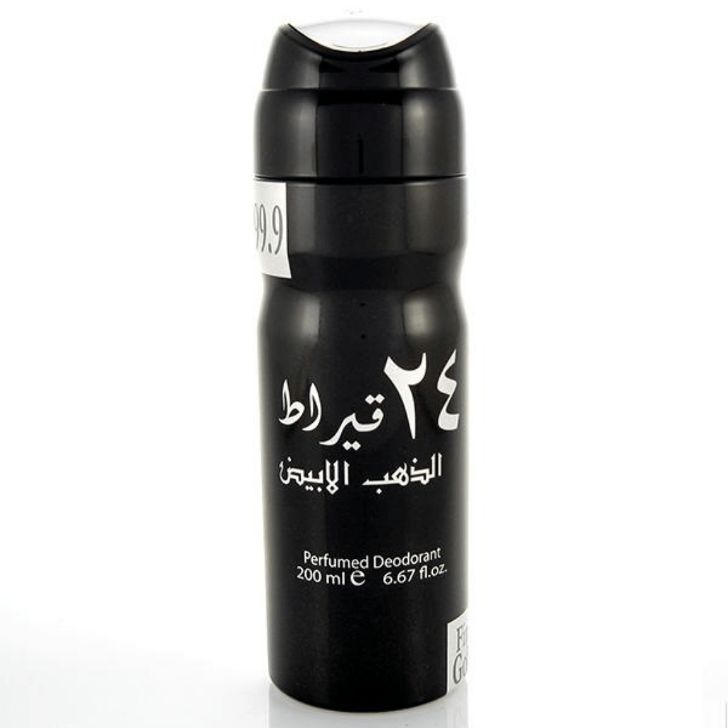 24 Carat White Gold Deodorant - 200ML (6.7 oz) by Lattafa