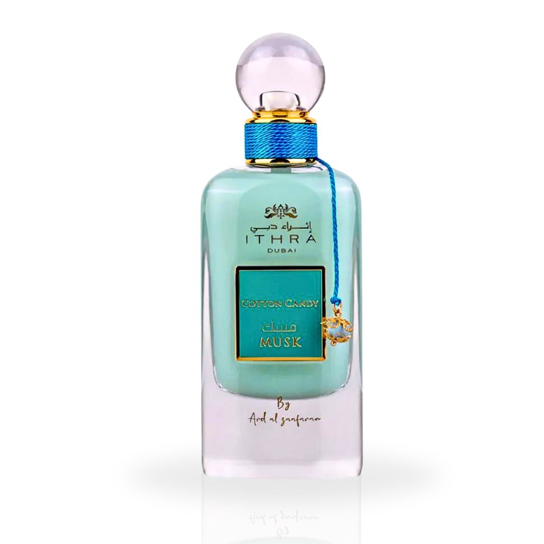 Cotton Candy Musk Ithra Dubai Collection - EDP Spray 100ML (3.4 OZ) by Ard Al Zaafaran. (WITH VELVET POUCH)