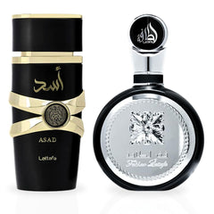 Asad & Fakhar For Men EDP Spray 100ML (3.4 OZ) By Lattafa | A Bold Duo Of Masculine Scents. (ALPHA BUNDLE)