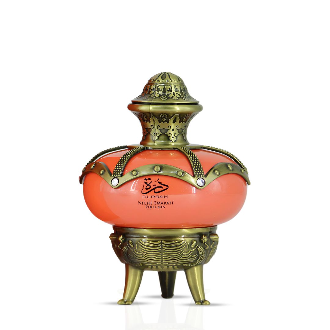 Niche Emarati Durrah Eau De Parfum Spray 100ml (3.4 oz) by Lattafa (Velvet Pouch)