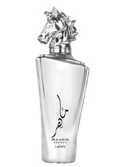 Maahir Legacy EDP-100ML (3.4Oz) By Lattafa Perfumes. (WITH VELVET POUCH)