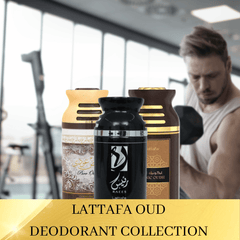 Lattafa Oud 250ml Men Deo Collection-Pure Oudi, Raaes, Iconic Oudh