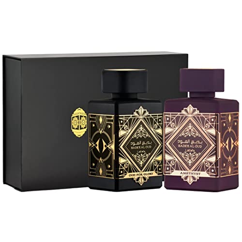 Bade'e Al Oud for Glory & Badee Al Oud Amethyst EDP - 100Ml (3.4 Oz) With Magnetic box| By Lattafa