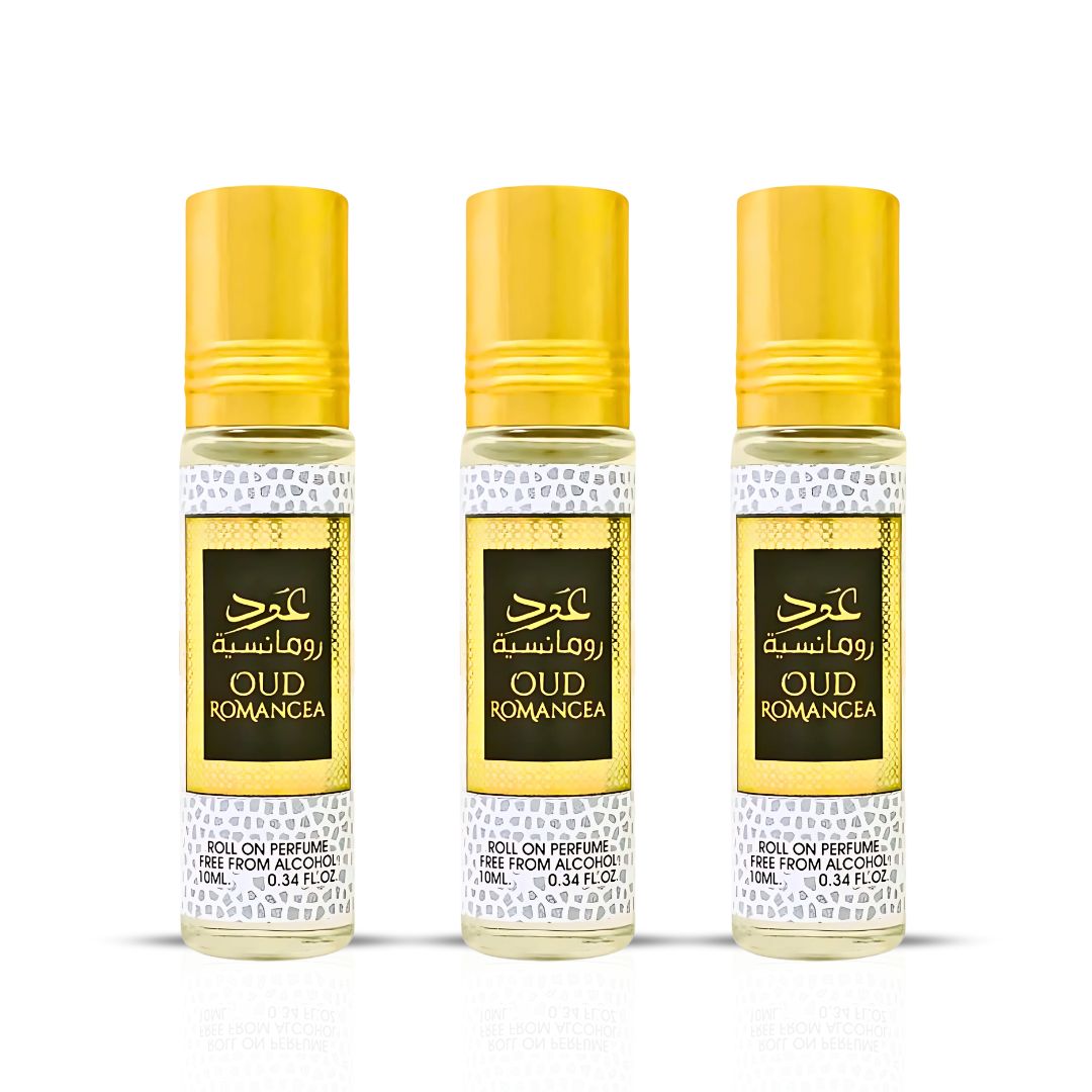 Oud Romancea Perfume Oil (PACK OF 3) - 10Ml (0.34oz) by Ard Al Zaafaran