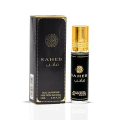 Saheb Roll-On Perfume Oil - CPO 10ML (0.34OZ) by Ard Al Zaafaran | Long Lasting, Miniature Perfume Oil For Men & Women.