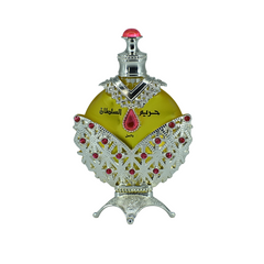 Hareem Al Sultan Silver Perfume Oil-35ML by Khadlaj (WITH VELVET POUCH)