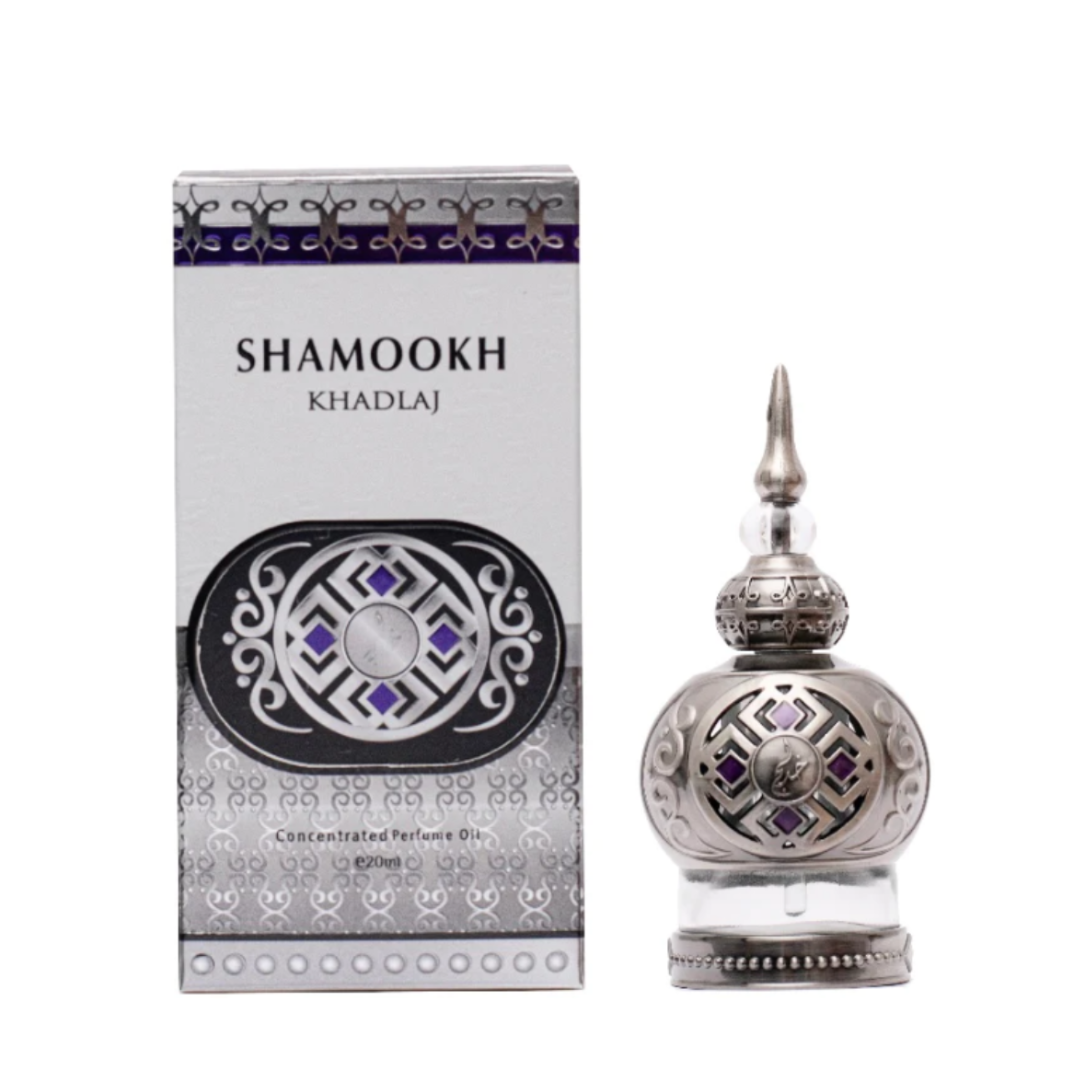 SHAMOOKH SILVER CONCENTRATED PERFUME OIL - 20ml (0.6Oz) BY KHADLAJ