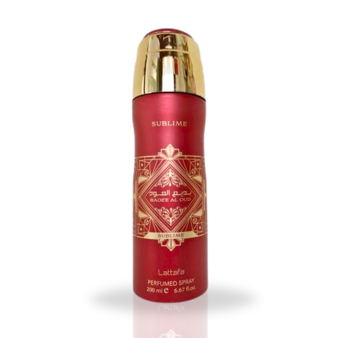 Bade'e Al Oud Sublime Deodorant Spray 200ML (6.7 OZ) By Lattafa | Experience The Luxury of Woody & Aromatic Fragrance.
