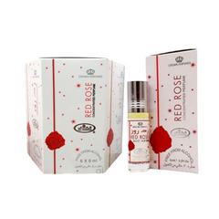 Red Rose-6ml (.2oz) Roll-on Perfume Oil by Al-Rehab (Box of 6)