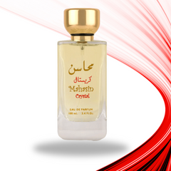 Mahasin Crystal for Women EDP - 100ML (3.4oz) by Lattafa | (WITH VELVET POUCH)