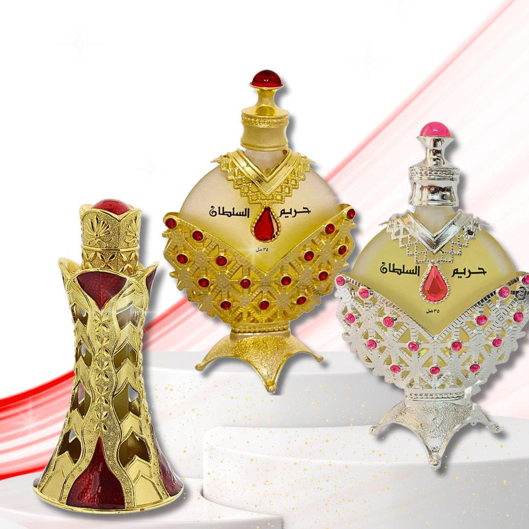 Hareem Al Sultan Gold & Silver CPO - 35ML & Azaari CPO - 17ML by Khadlaj