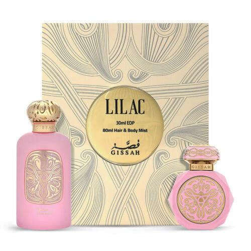 Lilac Set by Gissah Perfume 30ml Spray Perfume & 80ml Hair and Body Mist Spray For Unisex